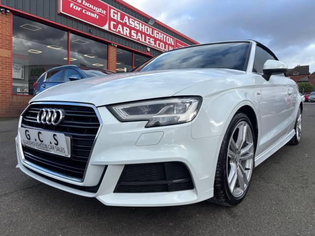 Audi A3 Cabriolet 1.5 TFSI S Line 2dr S Tronic Convertible Petrol White