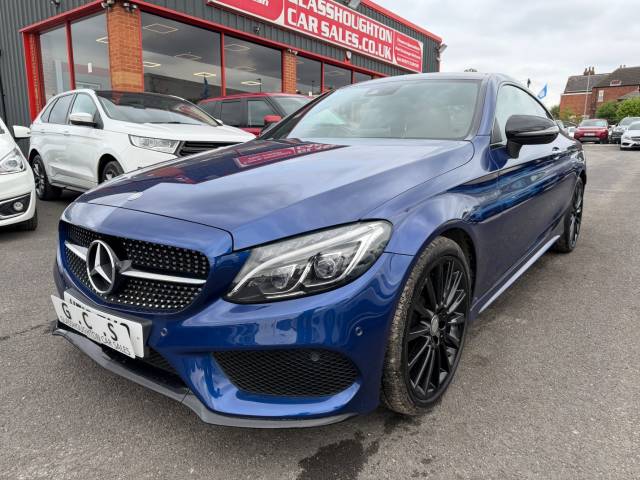 Mercedes-Benz C Class 2.0 C200 AMG Line Premium Plus 2dr Auto Coupe Petrol Blue